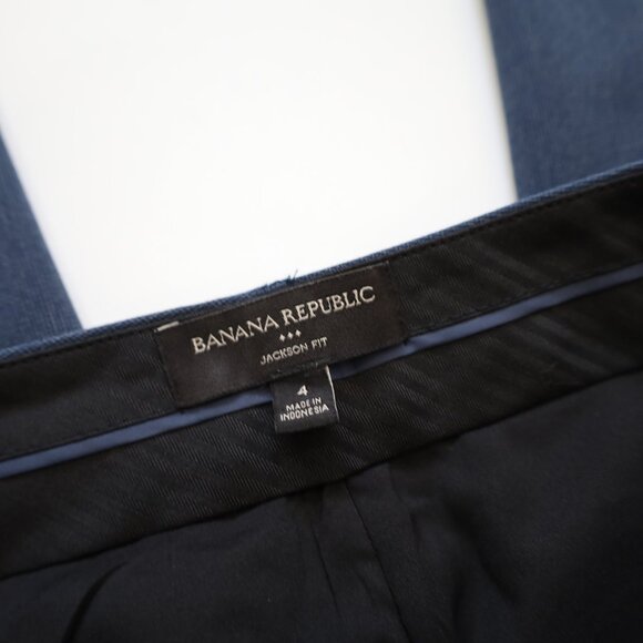 BANANA REPUBLIC Size 4 Blue Dress Pants Slacks Jackson Fit - Picture 3 of 5